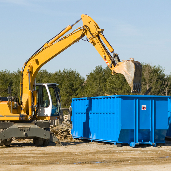 what happens if the residential dumpster is damaged or stolen during rental in Bristow Cove